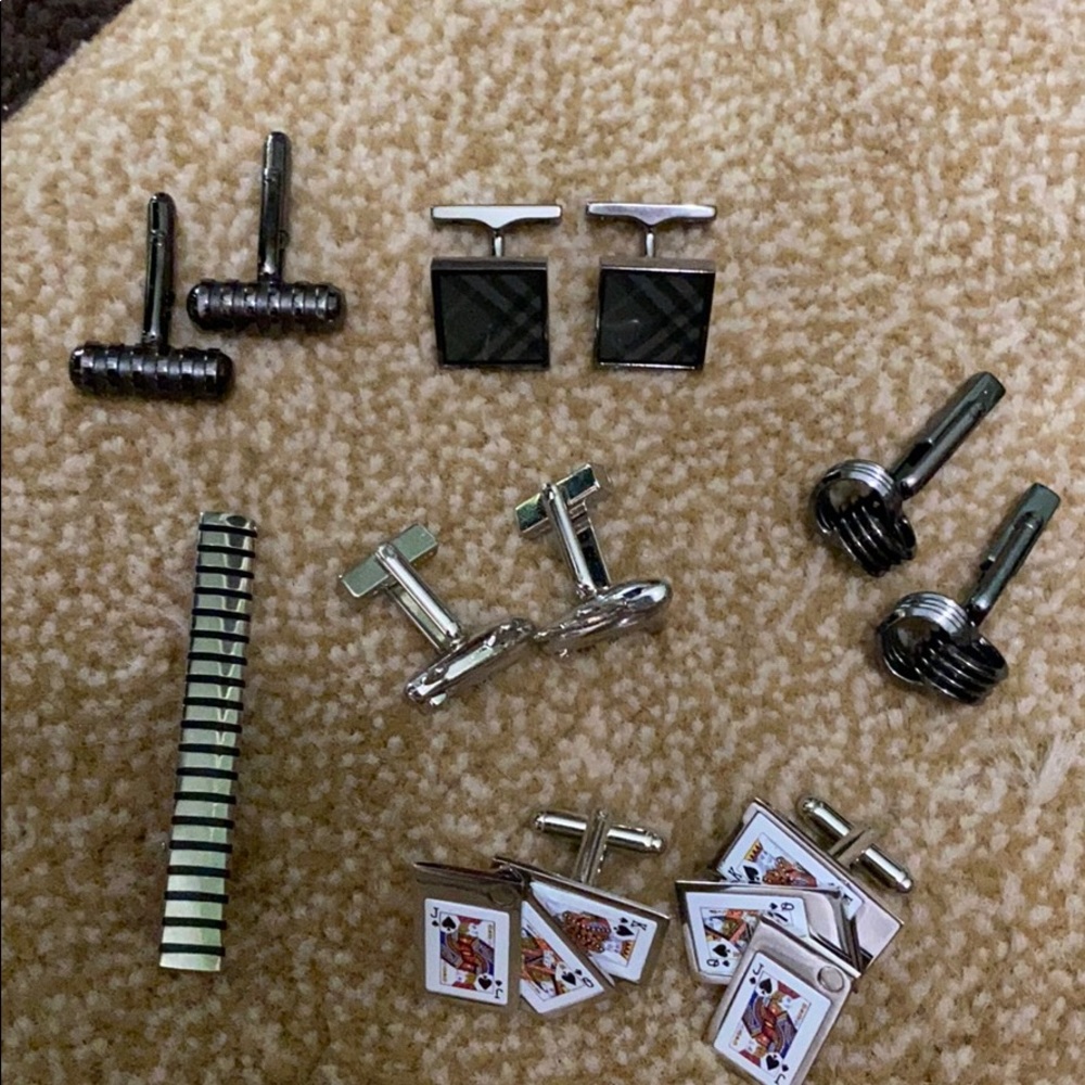 Cuff links / tie clip
